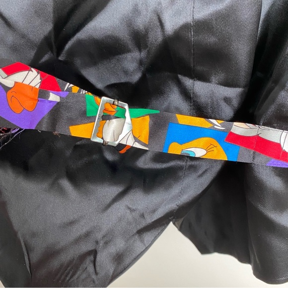 Vintage 1994 Looney Tunes Silk Waistcoat Vest - Picture 7 of 10